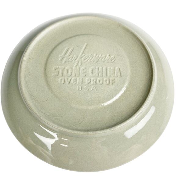 vintage Harkerware blue & gray stone china Saucer plate made in USA - Picture 3 of 3